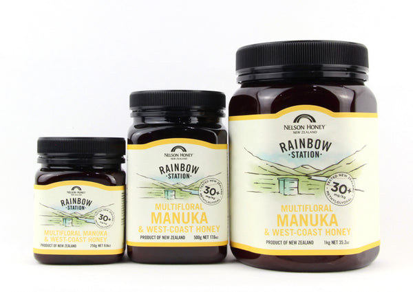 Multifloral Manuka  & West Coast 30+ Blend - Rainbow Station - Nelson Honey - 1kg