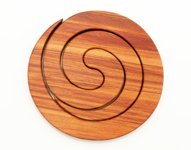 Rimu Spiral Tablemat - Romeyn Woodcrafts Ltd