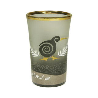 Shot Glass Med Kiwi & Koru - Parrs