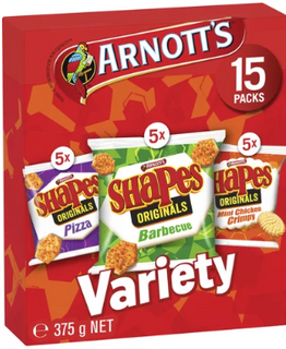 Shapes Variety Multipack [Pack of 15] Arnott's - 375g