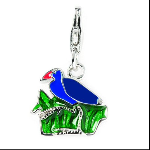 Pukeko Sterling Silver Charm - ZALA