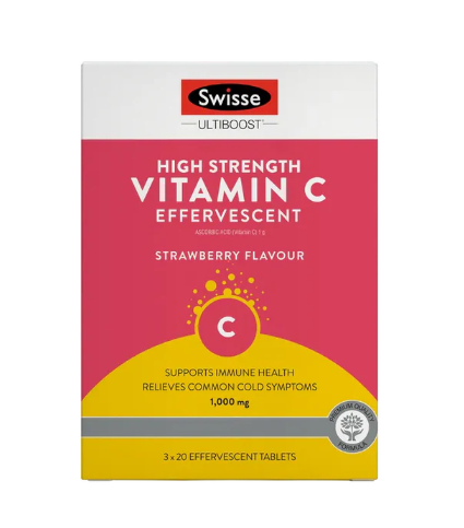 Ultiboost High Strength Vitamin C Effervescent by Swisse - 3 x 20 effervescent tablets
