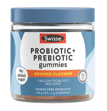 Probiotic + Prebiotic Gummies by Swisse - 45 gummies