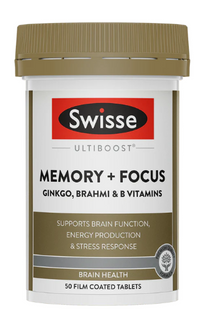 Ultiboost Memory + Focus by Swisse - 50 tablets