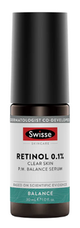 Skincare Retinol 0.1% Clear Skin P.M. Balance Serum by Swisse - 30ml