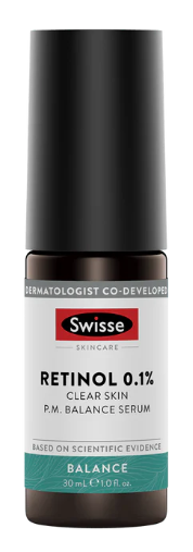 Skincare Retinol 0.1% Clear Skin P.M. Balance Serum by Swisse - 30ml