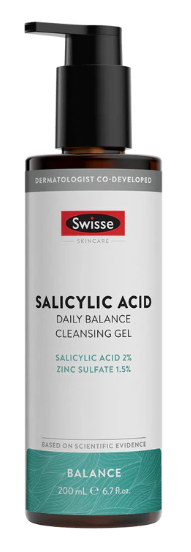 Skincare Salicylic Acid Daily Balance Cleansing Gel by Swisse - 200ml
