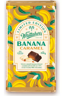 Whittaker's Limited Edition Banana Caramel Milk Chocolate Block 250g