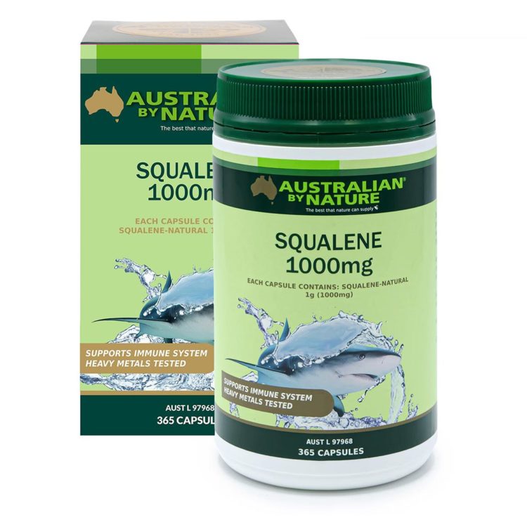 Squalene from Shark Liver Oil 1000mg By Australian By Nature -365 caps