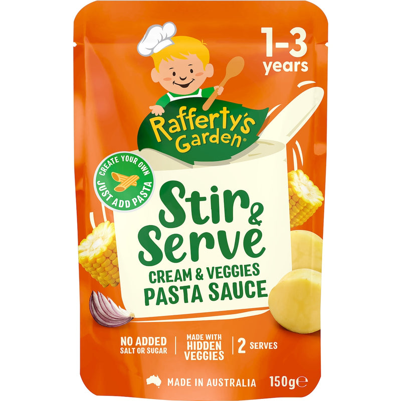 Stir & Serve Cream & Veggies Pasta Sauce 1-3 Years by Rafferty's Garden - 150g