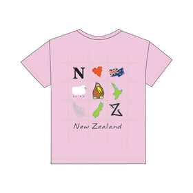 Icons of NZ Pink T-Shirt - Parrs