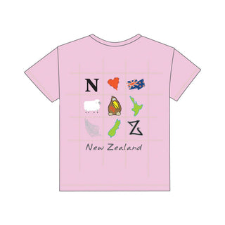 Icons of NZ Pink T-Shirt - Parrs