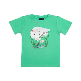 Sheep Tea Party Mint Green T-Shirt - Parrs
