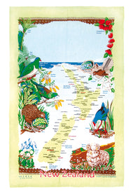 Native Overprint Tea Towel (49 x 76cm) - The Derek Corp Ltd