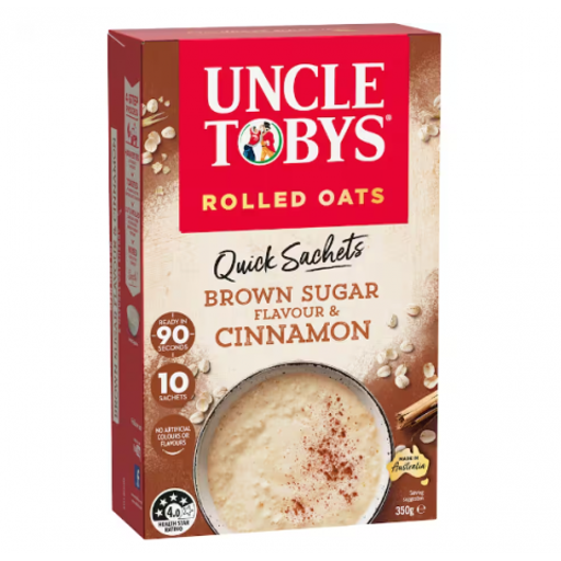 Oats Quick Sachets Brown Sugar & Cinnamon - Uncle Tobys - 350g