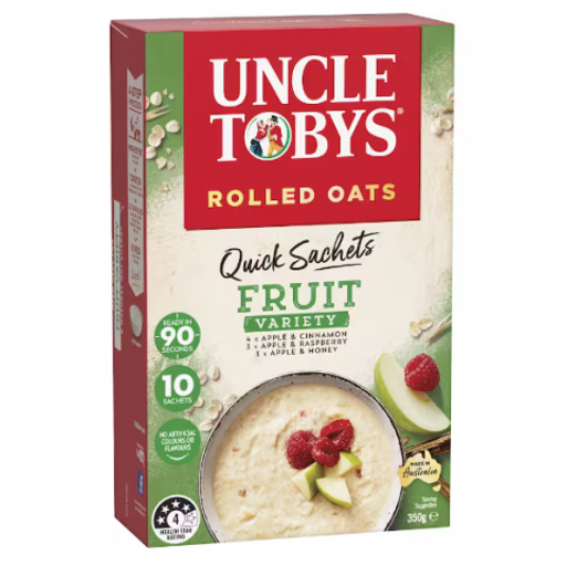 Oats Quick Sachets Fruit Variety - Uncle Tobys - 350g