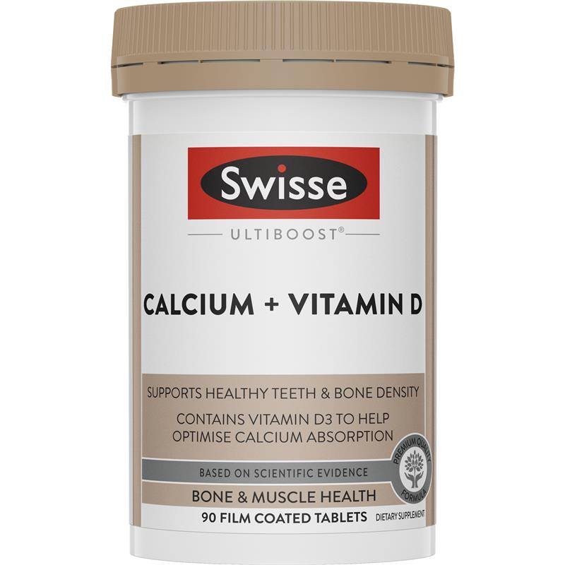 Ultiboost Calcium + Vitamin D by Swisse - 90 tablets