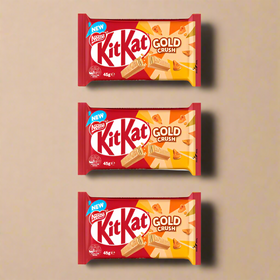 KitKat Gold Crush Chocolate 4 Finger Bar [Pack of 3] by Nestle 42g x 3
