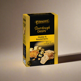 Sourdough Crisps Cheddar & Roasted Garlic by Arnott's - 150g