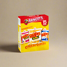 Shapes Cheese Lovers Multipack of 15 by Arnott's - 375g