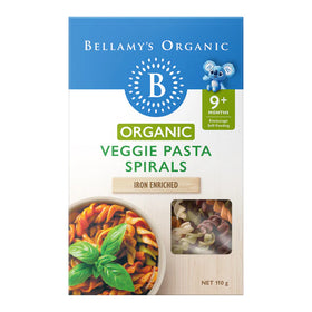 Veggie Pasta Spiral 9+Months by Bellamy's Organic - 110g