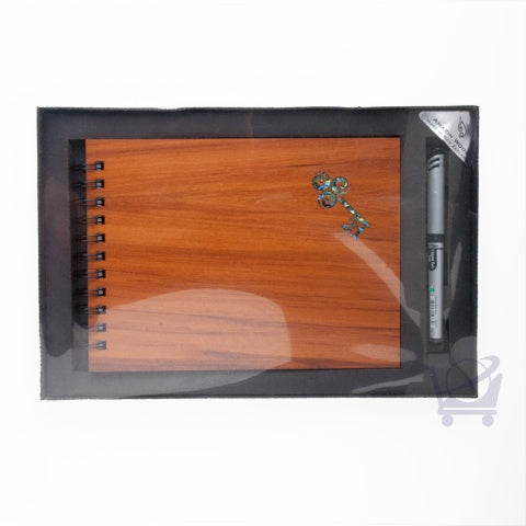 Memory Book & Pen Set With Paua 21st - Amazin Wood