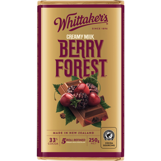 Whittaker's Berry Forest Creamy Milk Chocolate Block 250g