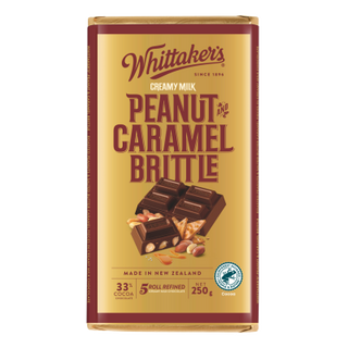 Whittaker's Peanut Caramel Brittle Creamy Milk Chocolate Block 250g