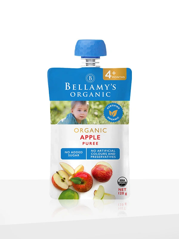 Apple Puree 4+Months by Bellamy's Organic - 120g