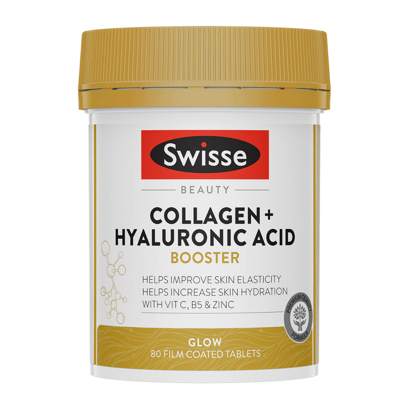 Beauty Collagen + Hyaluronic Acid Booster by Swisse - 80 tablets