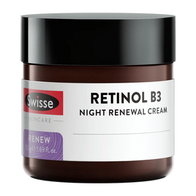 Skincare Retinol B3 Night Renewal Cream by Swisse - 50g