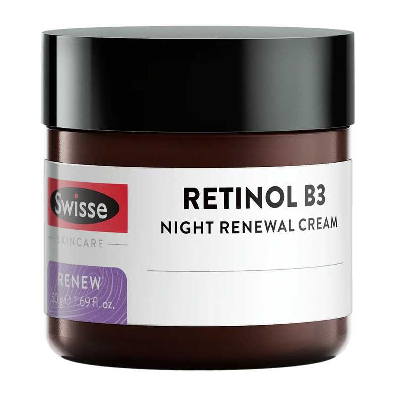 Skincare Retinol B3 Night Renewal Cream by Swisse - 50g