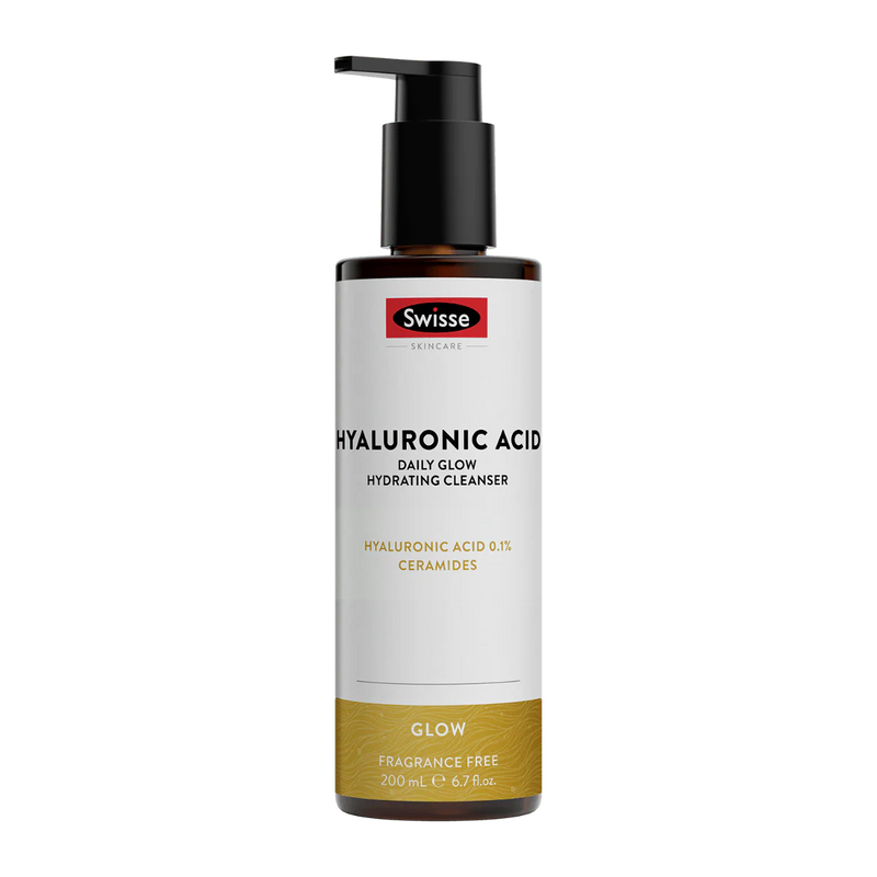 Skincare Hyaluronic Acid Daily Glow Hydrating Cleanser by Swisse - 200ml