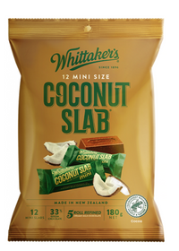 Coconut Slab – 12 Mini Size - Whittaker’s – 180g