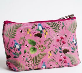 Cosmetic Bag Flowers Pink