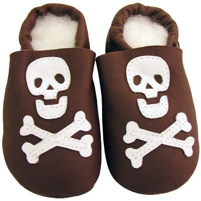 Soft Baby Leather Shoes (skull)