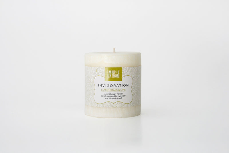 Aromatherapy Pillar Candle - Invigoration - Candles Of New Zealand