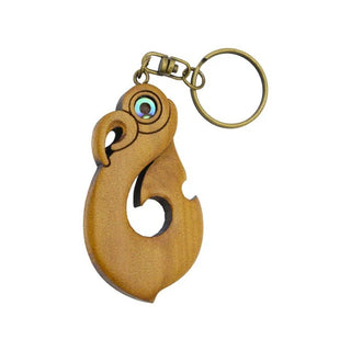 Carved Wood Keychain - Maori Symbols - Aeon Giftware