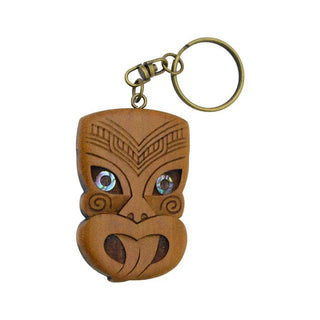 Carved Wood Keychain - Maori Symbols - Aeon Giftware