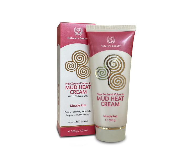 New Zealand Volcanic Mud Heat Cream - Nature's Beauty - 200g