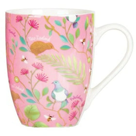 Coffee Mug Flowers Pink - Parrs