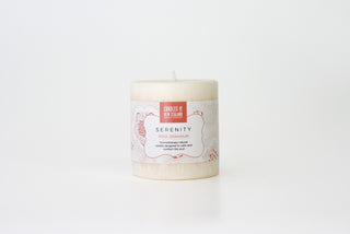 Aromatherapy Pillar Candle - Serenity - Candles Of New Zealand