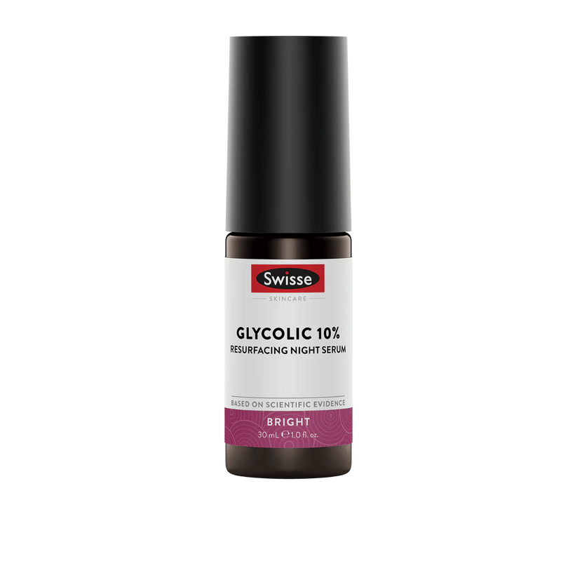 Skincare Glycolic 10% Resurfacing Night Serum by Swisse - 30ml