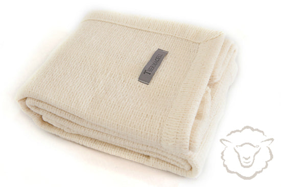 Thermacell Wool Baby Premium Cot Blanket With Woven Edge - NZ Wool Blankets