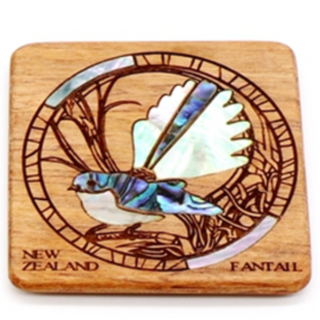 Wood Fridge Magnet - Fantail - QWood Studio