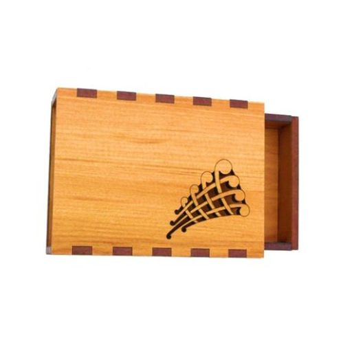 Wooden Business Card Box - Taaniko Design - Aeon Giftware