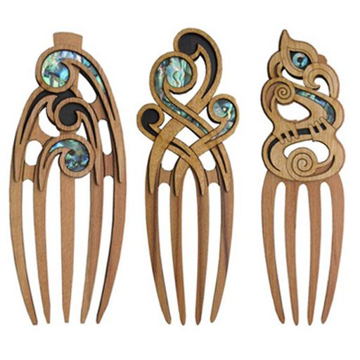 Heru - Wooden Ornamental Hair Comb - Aeon Giftware