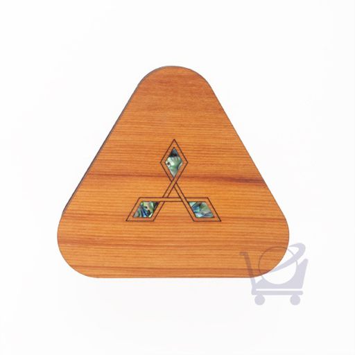 Triangle Box With Paua - Amazin Wood
