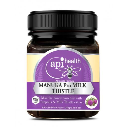 Manuka Honey MGO100+, Milk Thistle Extract & Propolis - Api Health - 250g