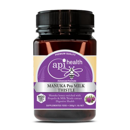 Manuka Honey MGO100+, Milk Thistle Extract & Propolis - Api Health - 500g